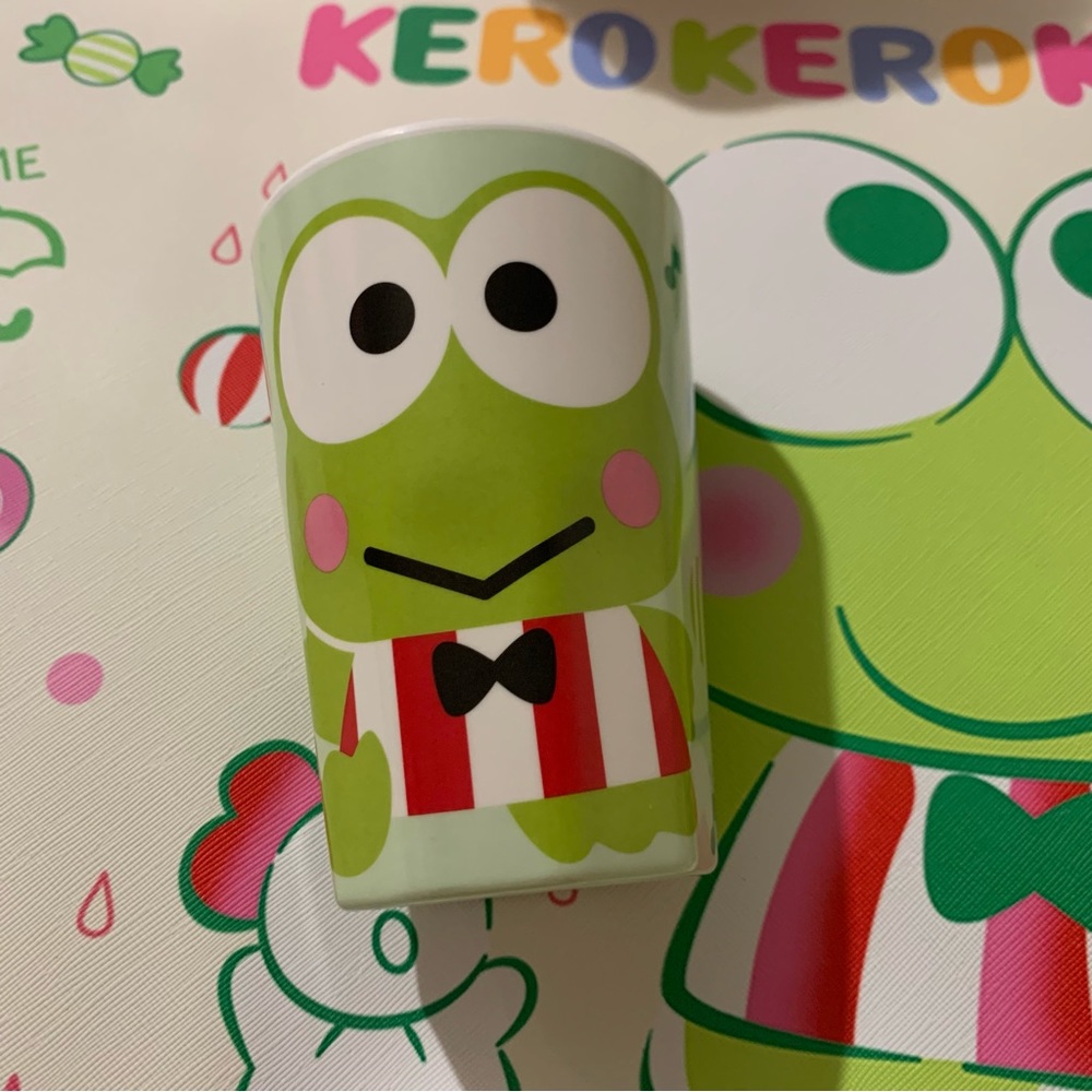 Keroppi Frog Small Green Plastic Cup
